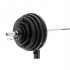 Muscle Power Olympische halterschijf 5 kg, met handgrepen rubber overtrokken Ø 50 mm zwart  MP800-5KG